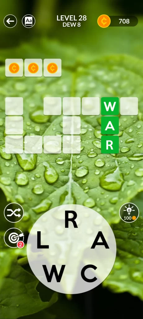 step 1: W-A-R