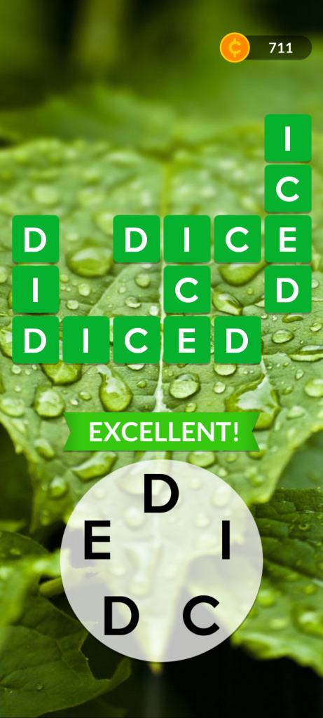 Wordscapes Level 31 Visual Answers, Completed Screen