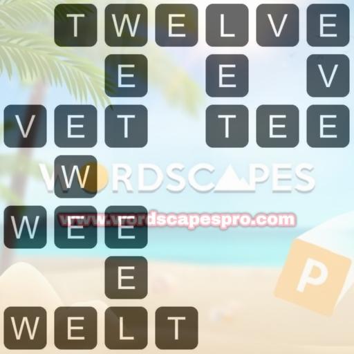 Wordscapes Level 2653 Answers [Palm 13, Lagoon]