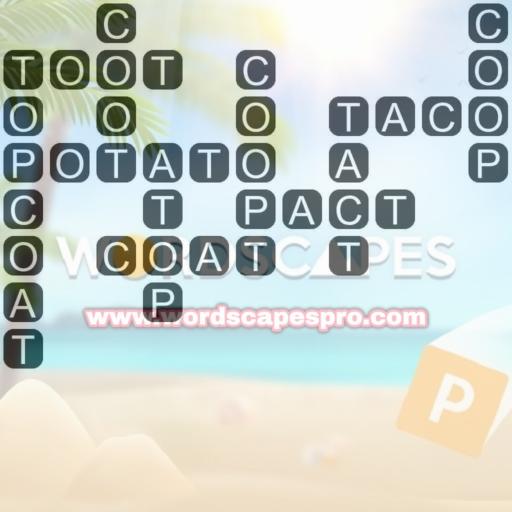 Wordscapes Level 2656 Answers [Palm 16, Lagoon]
